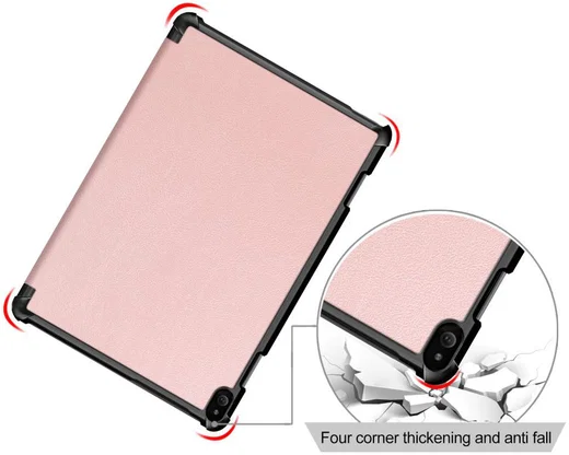 Lenovo Tab P10 Hoes Tri-Fold Roze afbeelding 6