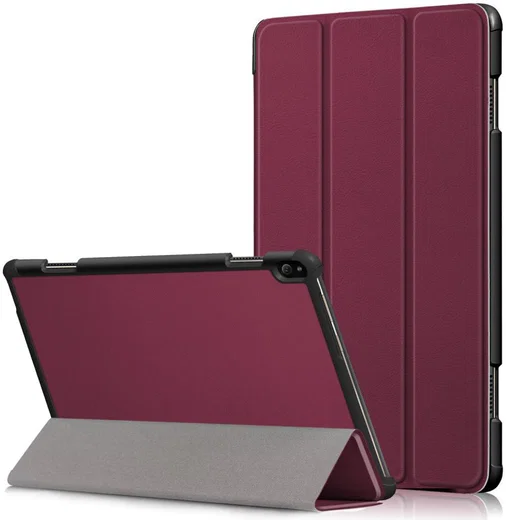 Lenovo Tab P10 Hoes Tri-Fold Rood afbeelding 1