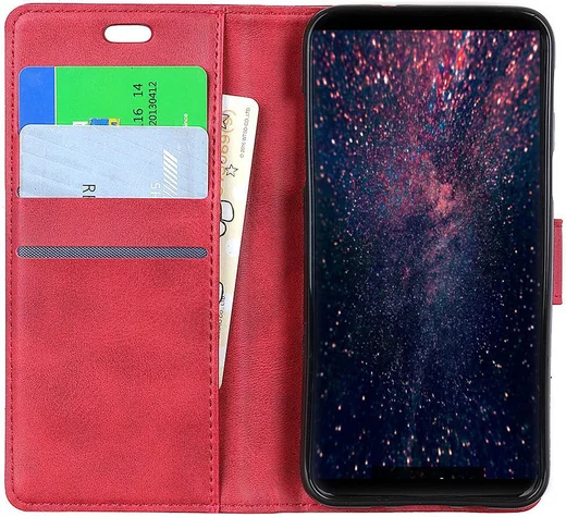 Sony Xperia 1 Portemonnee Hoesje Rood afbeelding 1