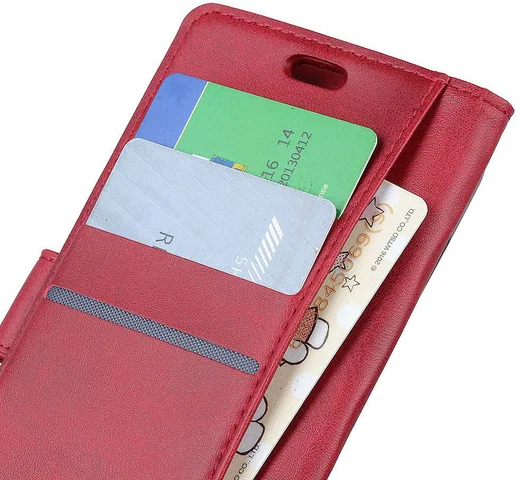 Sony Xperia 1 Portemonnee Hoesje Rood afbeelding 7