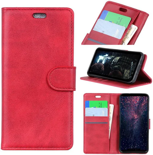 Sony Xperia 1 Portemonnee Hoesje Rood afbeelding 9
