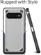Samsung Galaxy S10 Stijlvol Hybride Hoesje Groen afbeelding 2