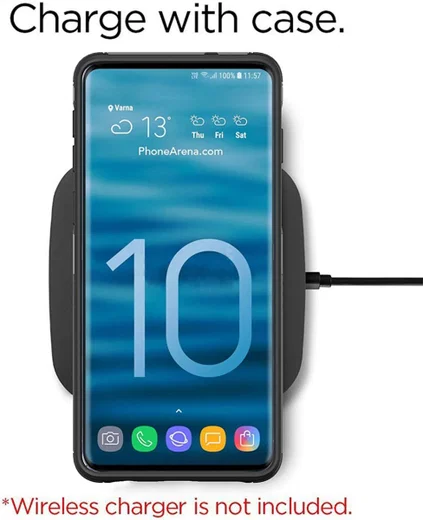 Samsung Galaxy S10 Stijlvol Hybride Hoesje Groen afbeelding 6