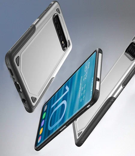 Samsung Galaxy S10 Stijlvol Hybride Hoesje Groen afbeelding 9