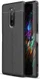 Sony Xperia 1 Hoesje TPU Met Leren Textuur Zwart afbeelding 1