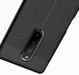 Sony Xperia 1 Hoesje TPU Met Leren Textuur Zwart afbeelding 11