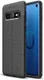 Samsung Galaxy S10 TPU Hoesje met Leren Textuur Zwart afbeelding 1