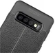 Samsung Galaxy S10 TPU Hoesje met Leren Textuur Zwart afbeelding 10