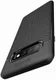 Samsung Galaxy S10 TPU Hoesje met Leren Textuur Zwart afbeelding 4
