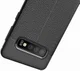 Samsung Galaxy S10 TPU Hoesje met Leren Textuur Zwart afbeelding 5