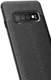 Samsung Galaxy S10 TPU Hoesje met Leren Textuur Zwart afbeelding 8