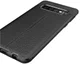 Samsung Galaxy S10 TPU Hoesje met Leren Textuur Zwart afbeelding 9