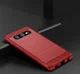 Samsung Galaxy S10E Geborsteld TPU Hoesje Rood afbeelding 2