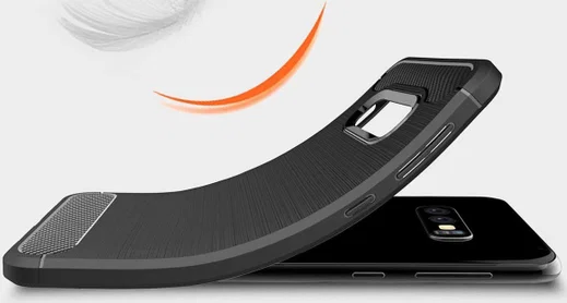 Samsung Galaxy S10E Geborsteld TPU Hoesje Rood afbeelding 6