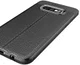 Samsung Galaxy S10E TPU Hoesje met Leren Textuur Coating Blauw afbeelding 5