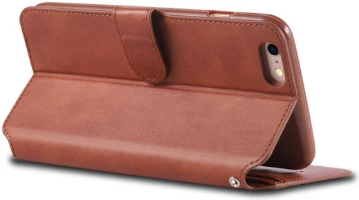 Apple iPhone 6S Portemonnee Hoesje Bruin afbeelding 6