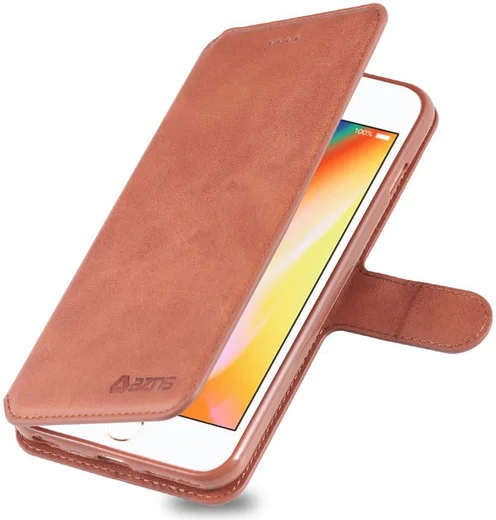 Apple iPhone 6S Portemonnee Hoesje Bruin afbeelding 1