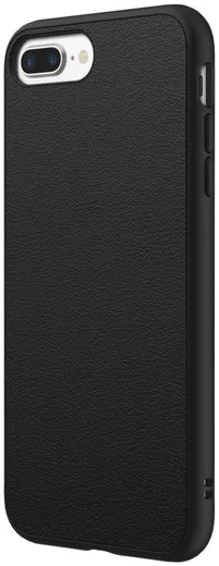 RhinoShield SolidSuit Black Leather iPhone 7 Plus / 8 Plus Hoesje afbeelding 2