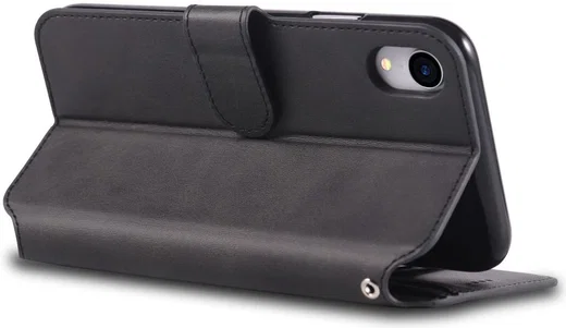 Apple iPhone XR Portemonnee Hoesje Zwart afbeelding 7