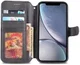 Apple iPhone XR Portemonnee Hoesje Zwart afbeelding 2