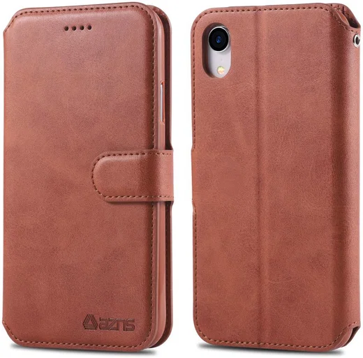 Apple iPhone XR Portemonnee Hoesje Bruin afbeelding 5