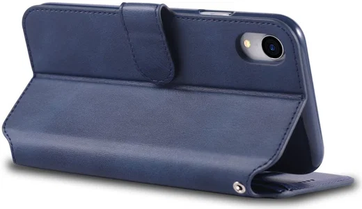Apple iPhone XR Portemonnee Hoesje Blauw afbeelding 3