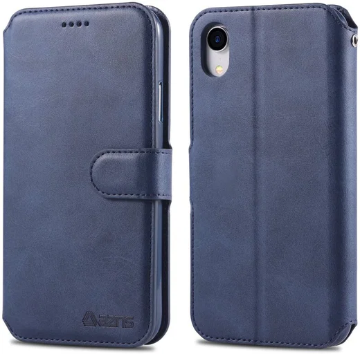 Apple iPhone XR Portemonnee Hoesje Blauw afbeelding 5