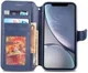 Apple iPhone XR Portemonnee Hoesje Blauw afbeelding 2