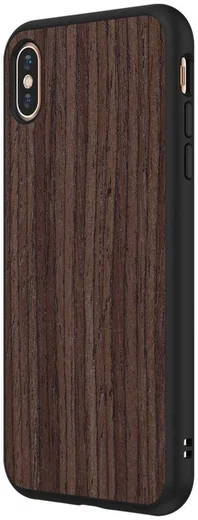 RhinoShield SolidSuit Dark Walnut iPhone XS Max Hoesje afbeelding 2