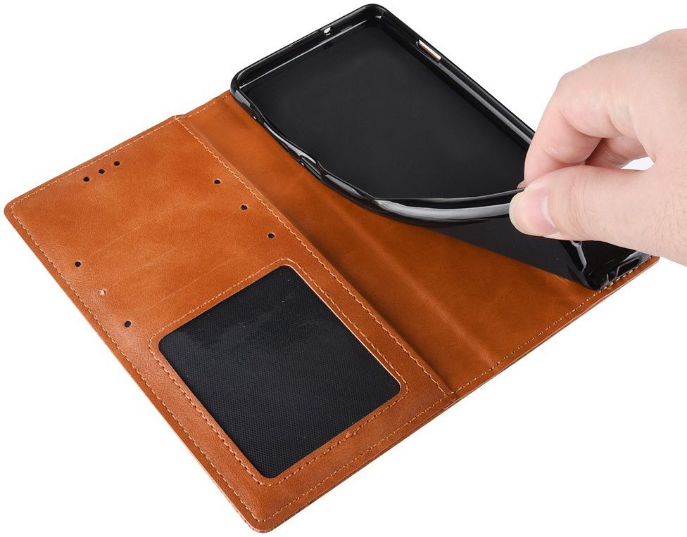 Huawei P30 Pro Vintage Portemonnee Hoesje Bruin afbeelding 9