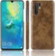 Huawei P30 Pro Hoesje met Kunstleren Coating Bruin afbeelding 3
