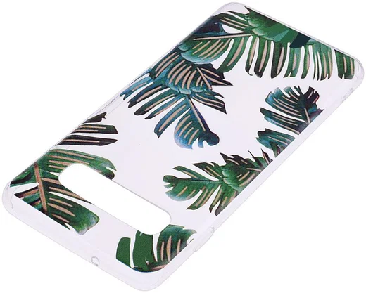 Samsung Galaxy S10E Print TPU Hoesje Bladeren afbeelding 3