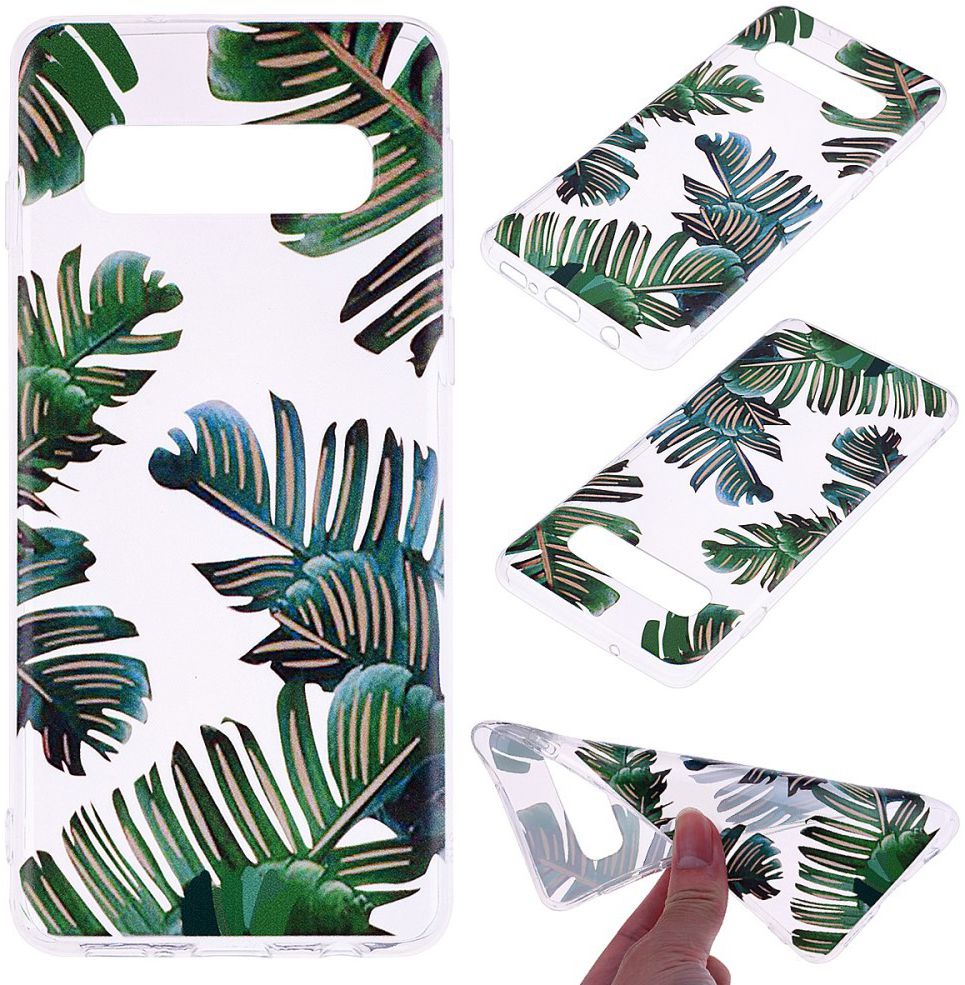 Samsung Galaxy S10E Print TPU Hoesje Bladeren afbeelding 5
