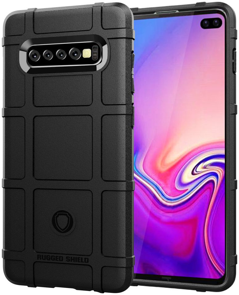 Samsung Galaxy S10 Plus Rugged Armor Hoesje Zwart afbeelding 1