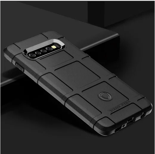 Samsung Galaxy S10 Plus Rugged Armor Hoesje Zwart afbeelding 3