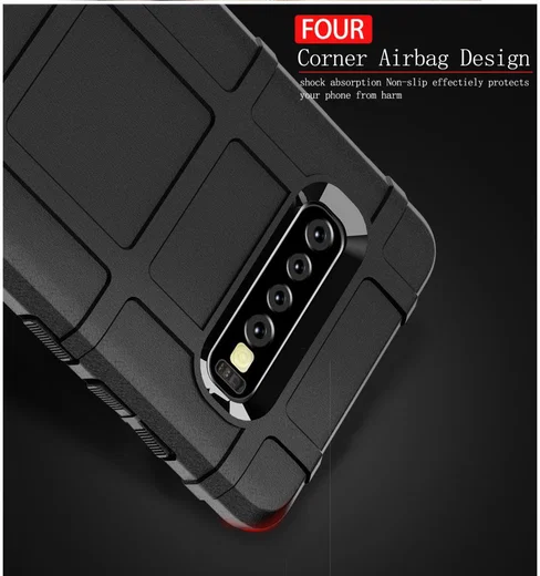 Samsung Galaxy S10 Plus Rugged Armor Hoesje Zwart afbeelding 7