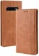 Samsung Galaxy S10 Plus Vintage Portemonnee Hoesje Bruin afbeelding 3