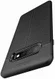 Samsung Galaxy S10 Plus Hoesje met Leren Textuur Zwart afbeelding 3