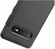 Samsung Galaxy S10 Plus Hoesje met Leren Textuur Zwart afbeelding 4