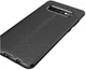 Samsung Galaxy S10 Plus Hoesje met Leren Textuur Zwart afbeelding 8