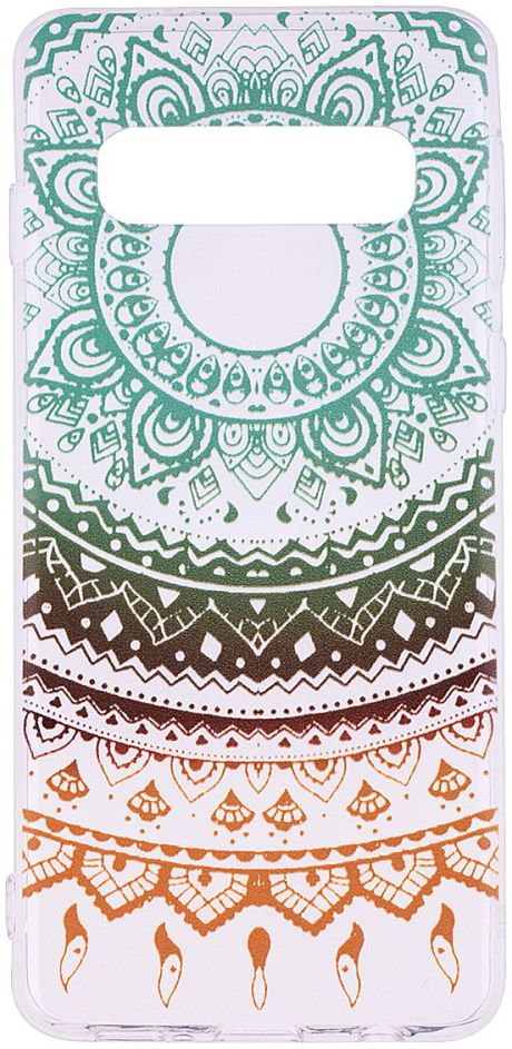 Samsung Galaxy S10 Print TPU Hoesje Mandala afbeelding 1