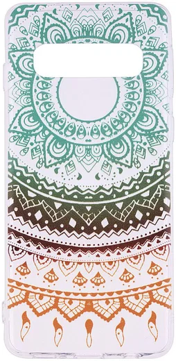 Samsung Galaxy S10 Print TPU Hoesje Mandala afbeelding 1