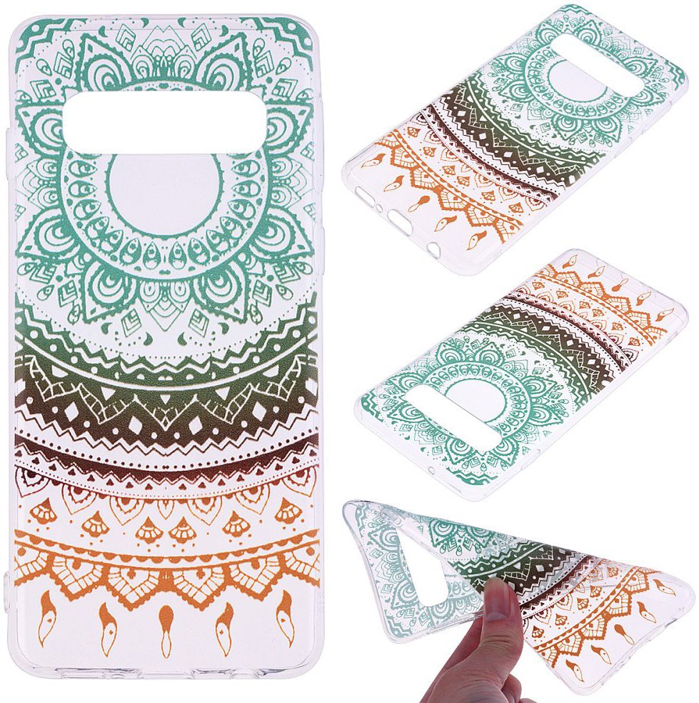 Samsung Galaxy S10 Print TPU Hoesje Mandala afbeelding 5