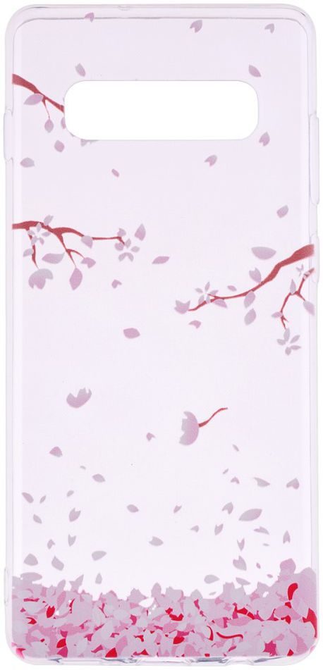 Samsung Galaxy S10 Print TPU Hoesje Bloemen afbeelding 1