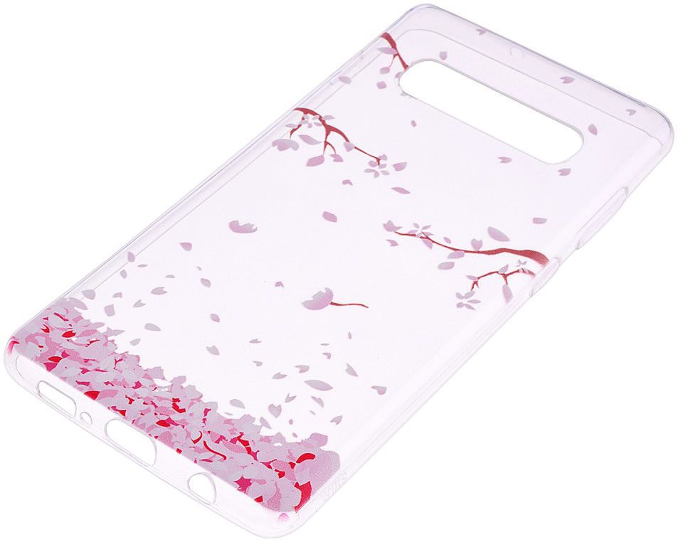 Samsung Galaxy S10 Print TPU Hoesje Bloemen afbeelding 2