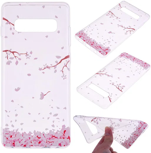 Samsung Galaxy S10 Print TPU Hoesje Bloemen afbeelding 5