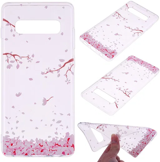 Samsung Galaxy S10 Print TPU Hoesje Bloemen afbeelding 6