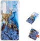Huawei P30 TPU Hoesje met Marmer Opdruk Blauw Goud afbeelding 5