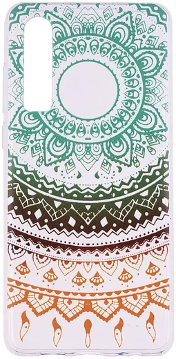 Huawei P30 TPU Hoesje met Marmer Opdruk Mandala afbeelding 1
