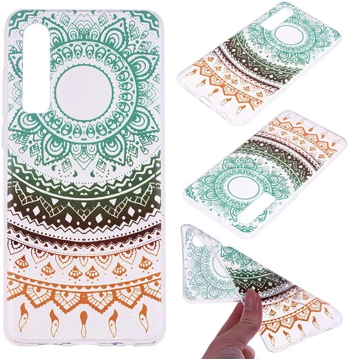 Huawei P30 TPU Hoesje met Marmer Opdruk Mandala afbeelding 5